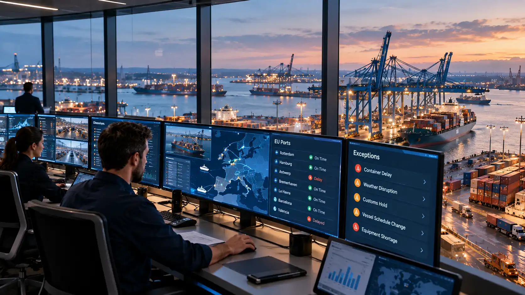 Autonomous Control Tower Cuts Exception Handling Time Across EU Ports