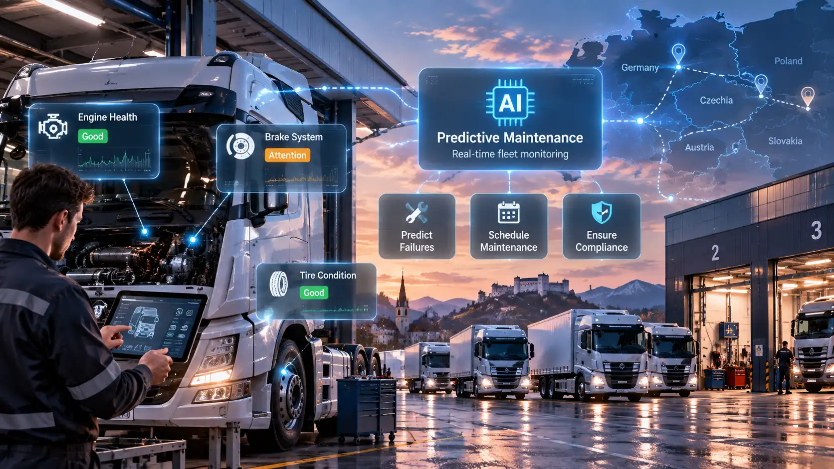 Predictive Maintenance & Compliance Agent for a Central European Fleet