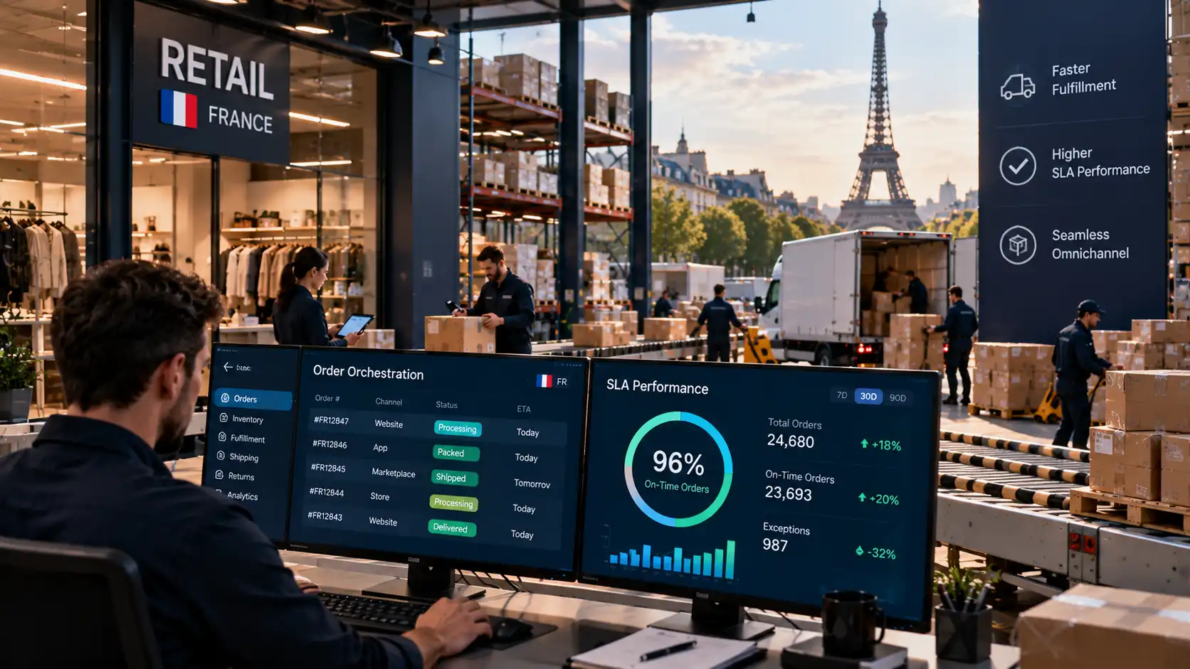 AI Order-Orchestration Agent Lifts SLA Performance for a French Retailer