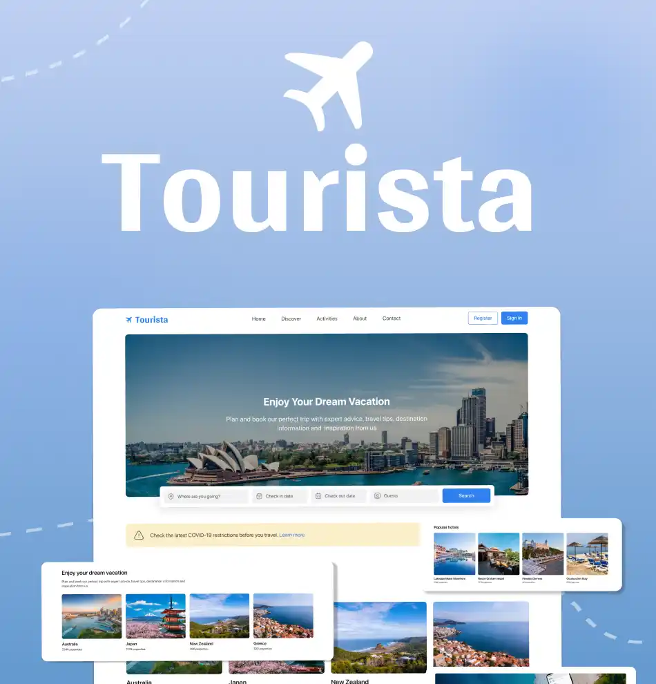 Travel website Portfolio